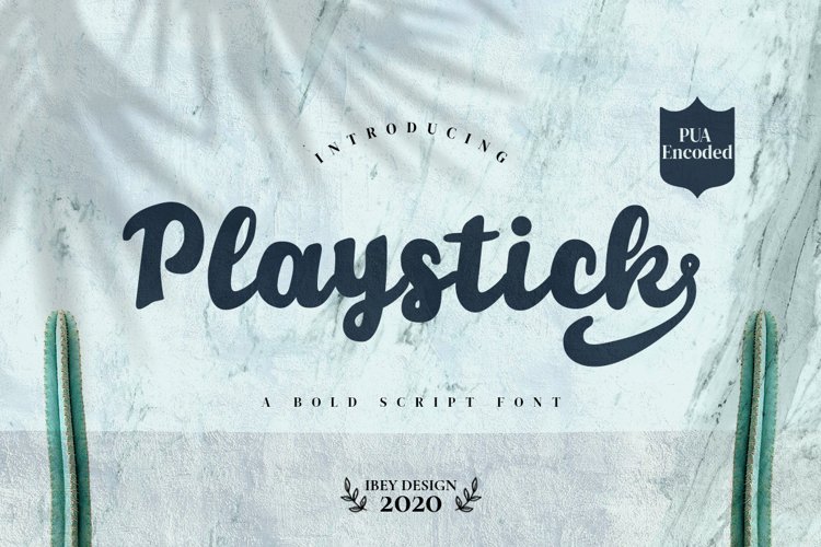 Playstick - Bold script example image 1
