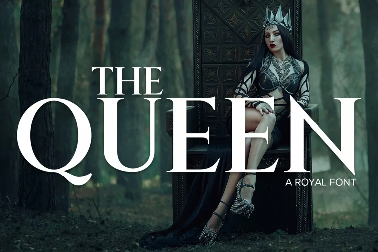 The Queen - A Bold Royal Font