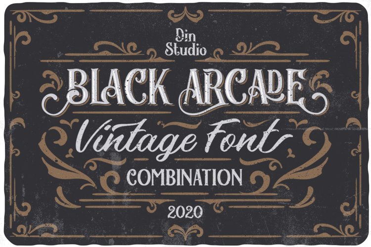 Black Arcade Font Pack example image 1