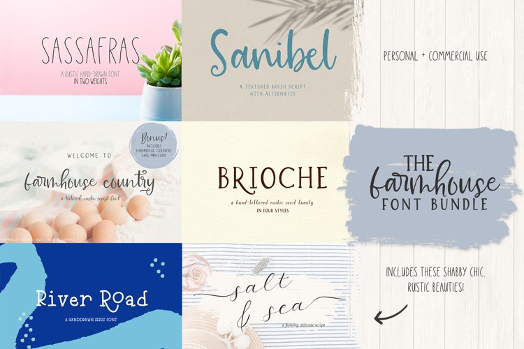 The Farmhouse Font Bundle by Beck McCormick example image 1
