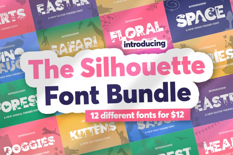 The Silhouette Font Bundle example image 1
