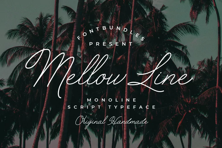 Mellow Line - Signature Style Monoline Script Font