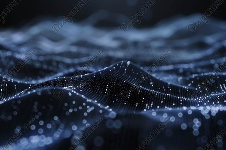 Abstract Dynamic Flowing Particles Background Wallpaper
