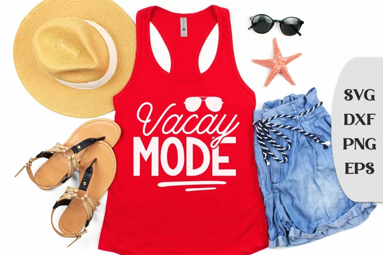 Vacay Mode, Vacation Quote Svg, Summer Cut File, Sea Svg