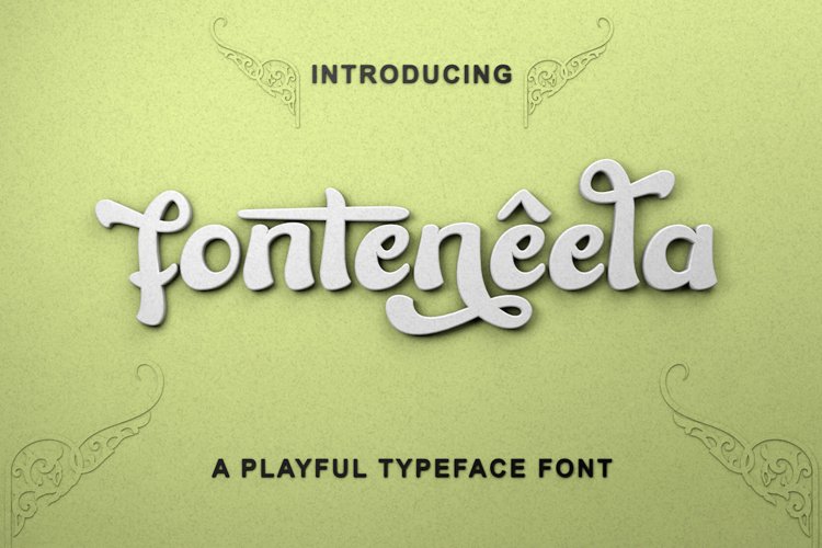 fonteneela - Playful Font example image 1