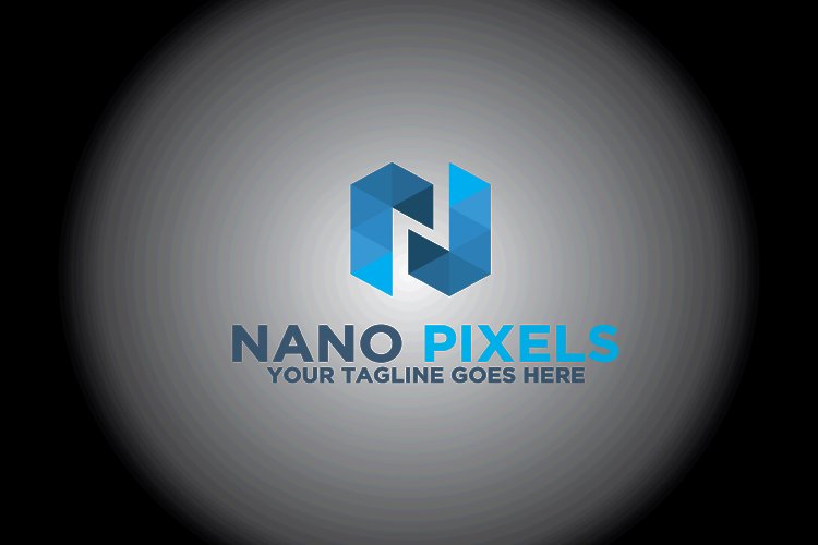 Nano Pixels Letter N Logo example image 1