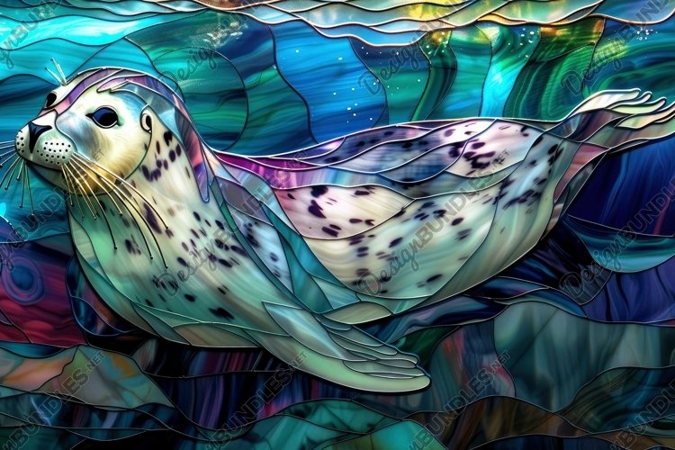 Stained Glass Texture Image 8