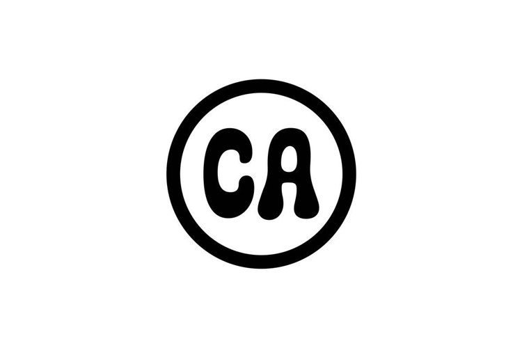 CA logo design. CA