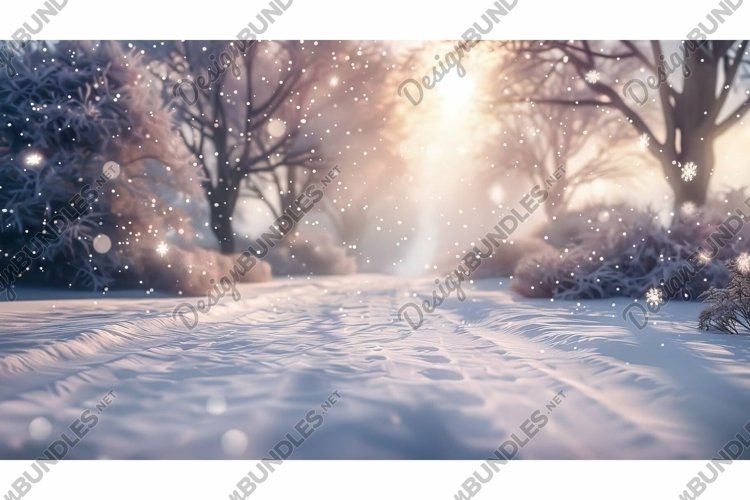 cold snowy background example image 1