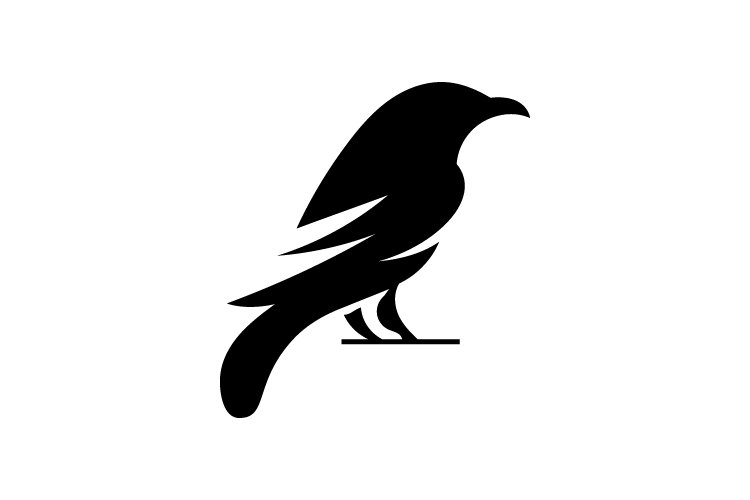 Raven logo template - Eps 10 example image 1