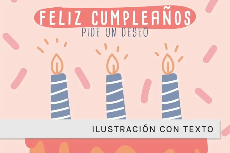 Divertida Ilustracion de Cumpleaños