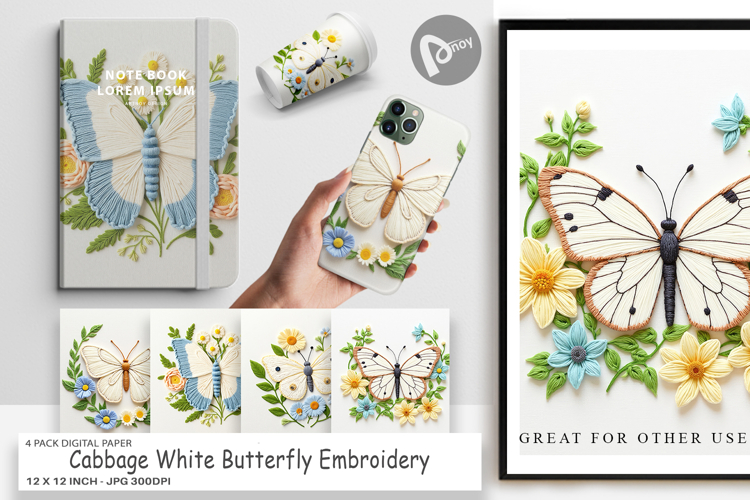Butterfly Scrapbook Paper Image 17