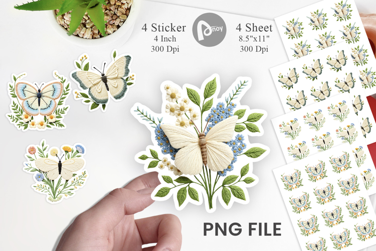 Butterfly Embroidery Image 13