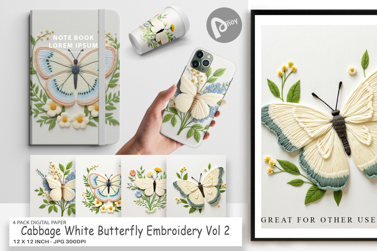 Butterfly Scrapbook Paper Image 16