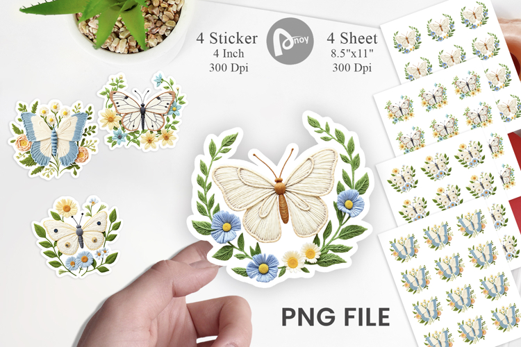Butterfly Embroidery Image 12