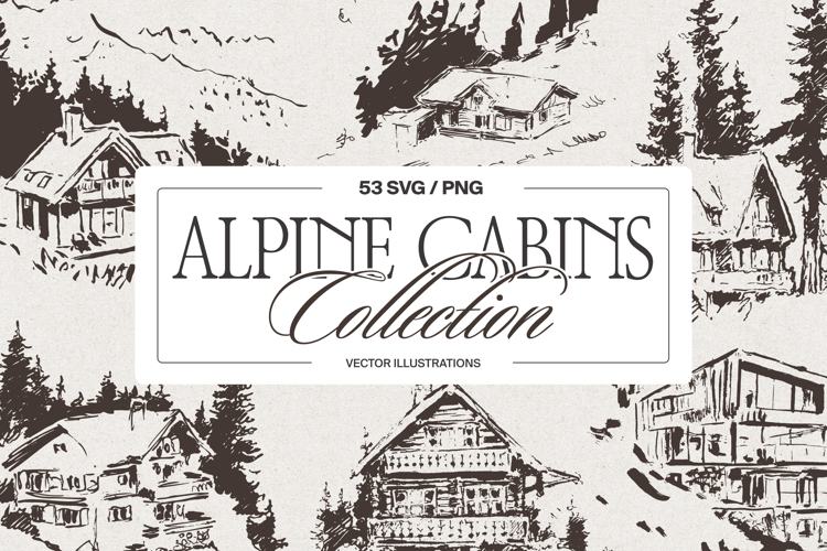 Alpine Cabin Collection Sketches