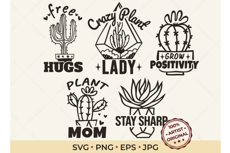 Cactus SVG Bundle Plant Mom Shirt
