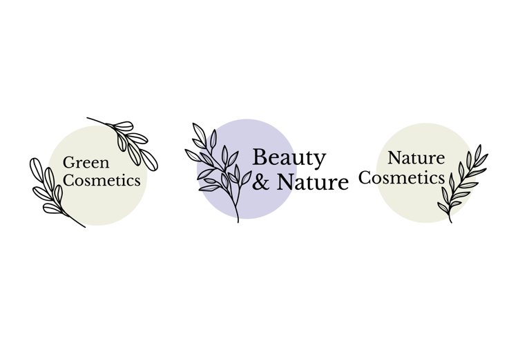 Nature Cosmetics Logo Collection example image 1