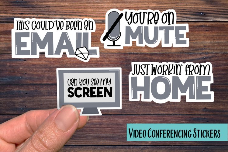 Video Conferencing PNG Sticker Pack example image 1