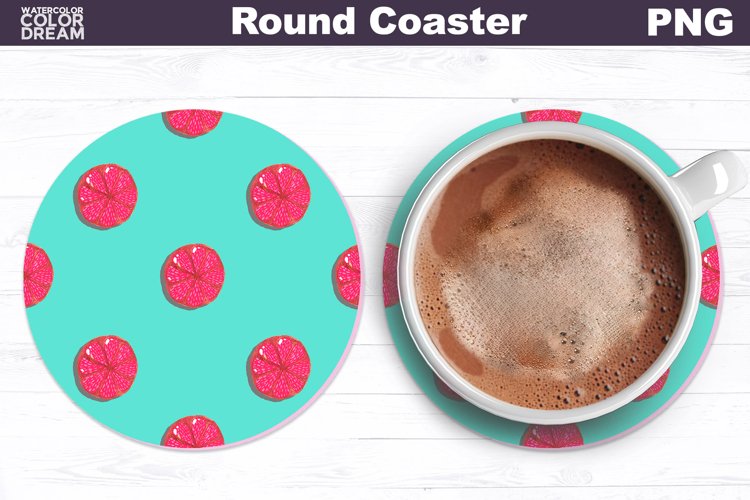 Fruit Coaster | Summer Car Coaster | Orange Coaster example image 1