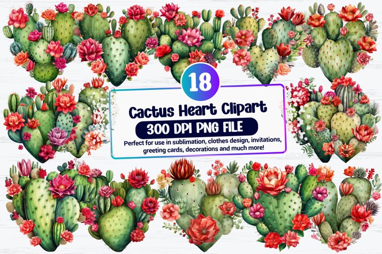 Watercolor Cactus Clipart