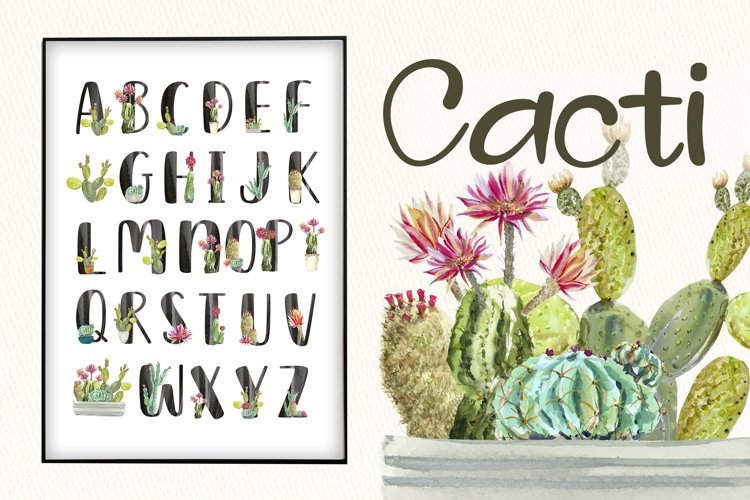 Cactus Font and Clip Arts example image 1