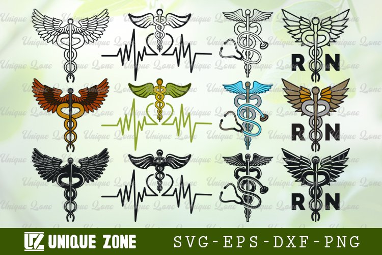 Caduceus Symbol SVG Bundle, Caduceus Svg, Pharmacy Symbol example image 1
