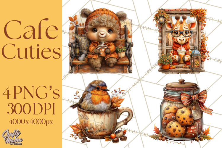 Cozy Coffee Shop PNG Clipart, Cute Barista Clip Art Cafe PNG