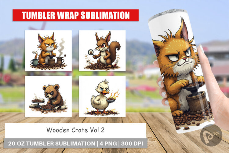 Tumbler Caffeine Critters example image 1