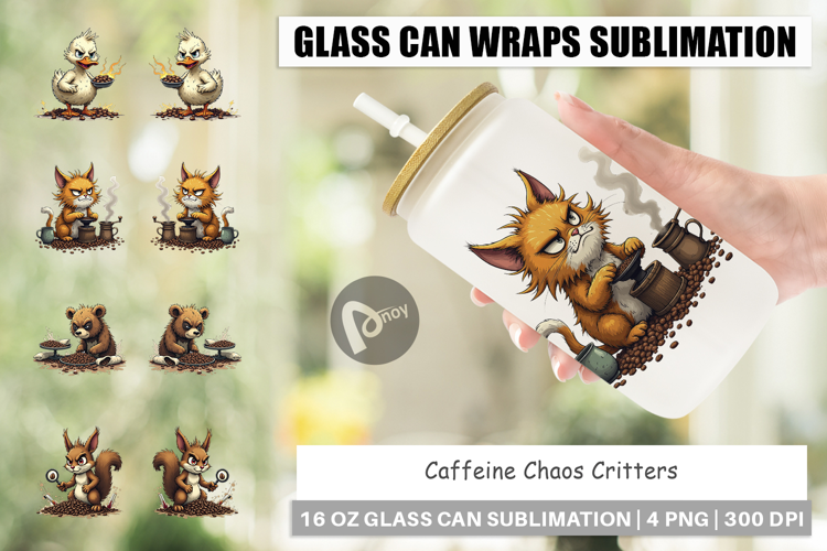 Glass Can Caffeine Critters