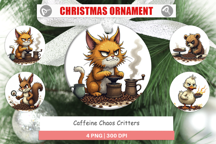 Ornament Caffeine Critters