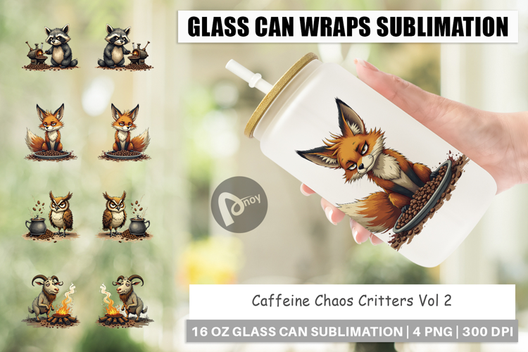 Glass Can Caffeine Critters