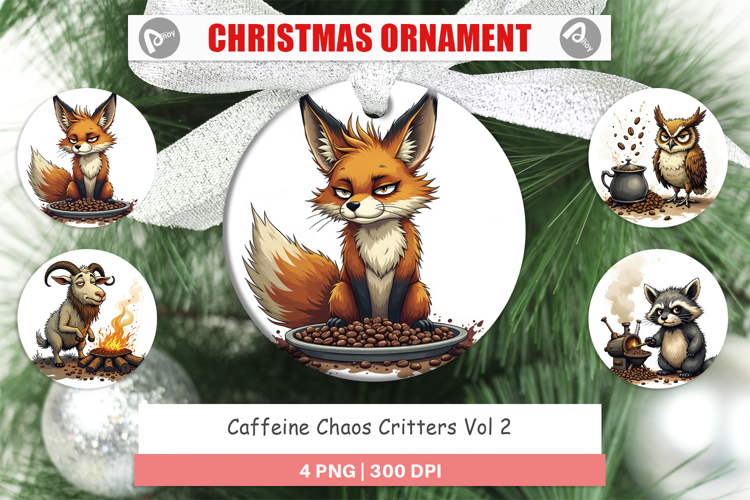Ornament Caffeine Critters