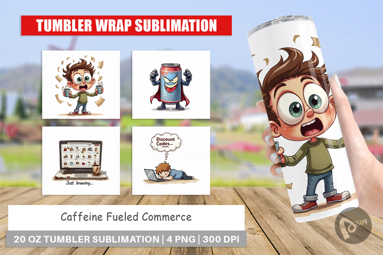 Caffeine Fueled Commerce Tumbler