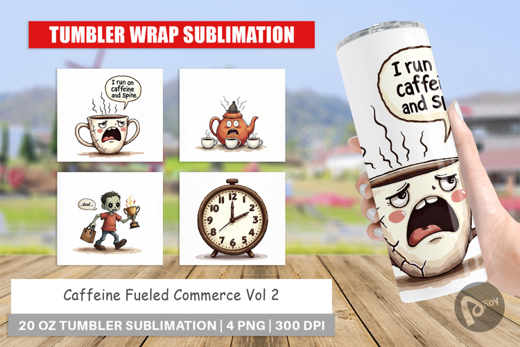 Caffeine Fueled Commerce Tumbler