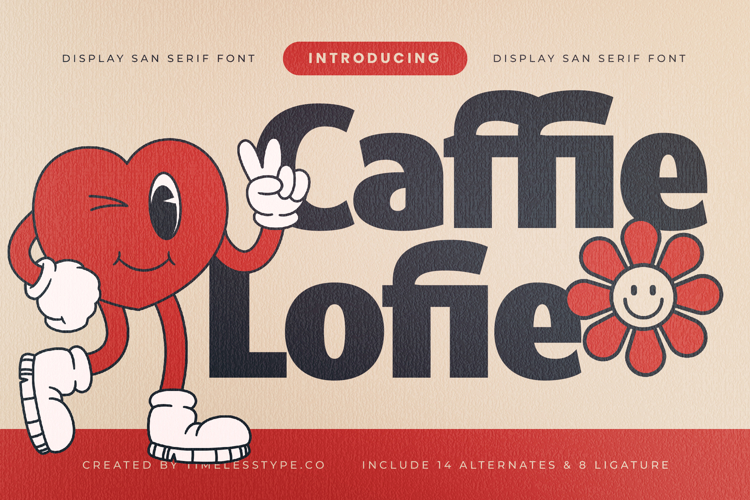 Caffie Lofie - Display Sans Serif Font