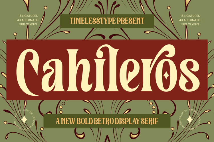 Cahileros - Bold Retro Display Serif
