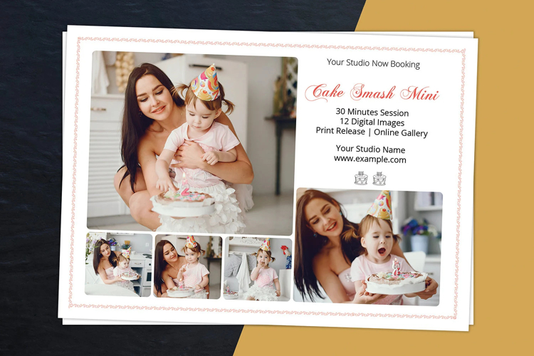 Cake Smash Mini Session Template