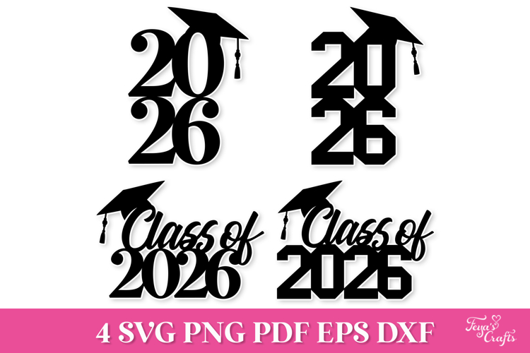 Class of 2026 Cake Topper SVG