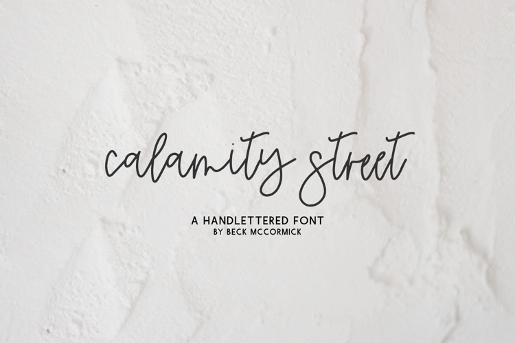 Calamity Street Script