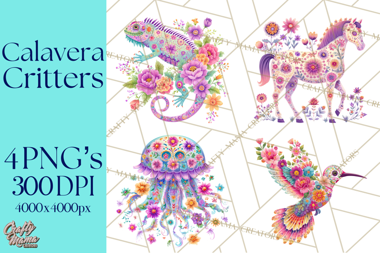 Sugar Skulls Clipart Image 4