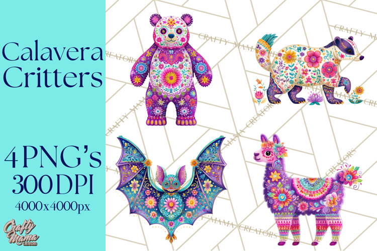Sugar Skulls Clipart Image 9