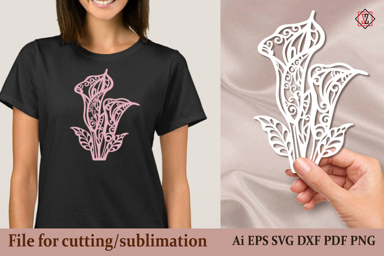 Calla Bouquet / SVG / Sublimation