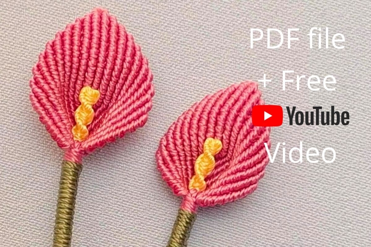 Micro Macrame Calla Lily Flower YouTube Transcript