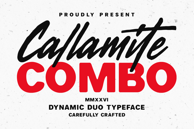 Callamite Combo Dynamic Duo Typeface