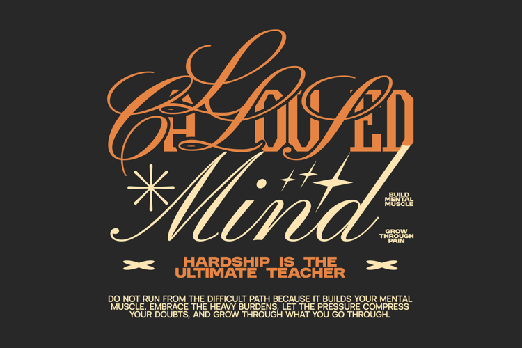 Calloused Mind Aesthetic Typography Quote T shirt Design