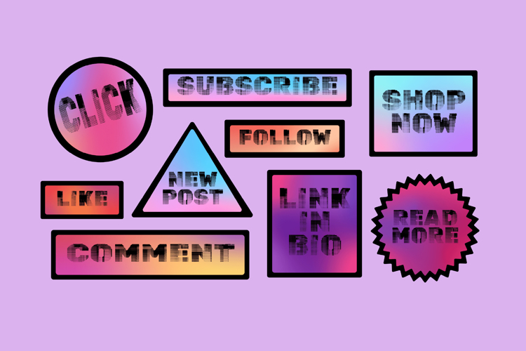 Call To Action Gradient Elements