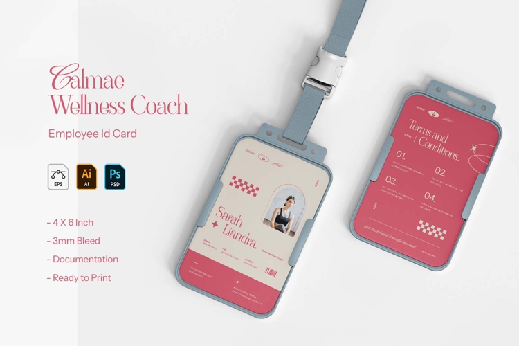 Calmae Wellness Coach - ID Card