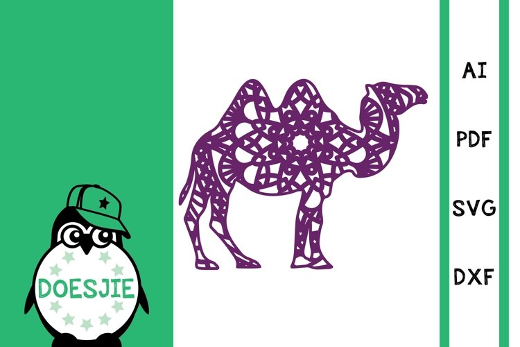 Camel mandala cut file