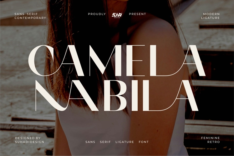 Camela Nabila - Modern Ligature Font